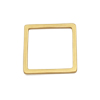 10 Stück Quadrate ~12x12mm - Edelstahl, gold