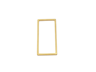 goldene rechteckige Rahmen Basis 13x26mm für DIY Brick Stitc