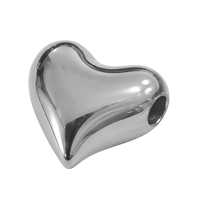 Metallperle Herz ~7mm, Edelstahl
