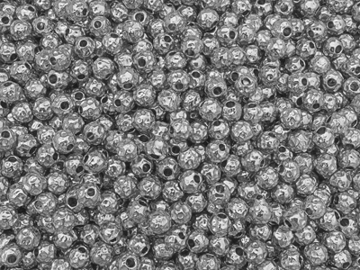 rund gehämmerte Edelstahlperlen Zwischenteile zum Schmuckmac