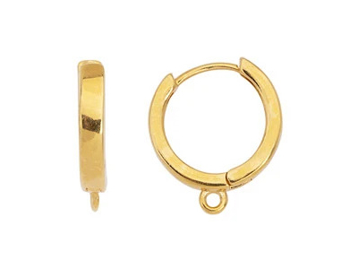 schöne, hochwertige Brisuren bzw. Creolen mit Öse/Ring zum S