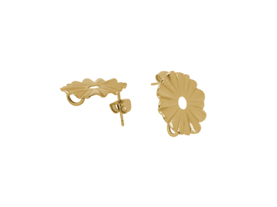 goldene Ohrstecker Basis zum Anhängen von selber gemachten O