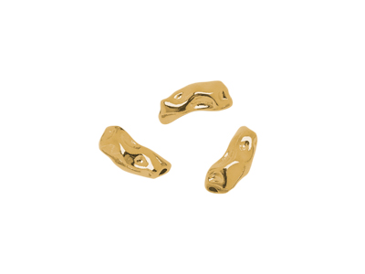 unregelmäßige goldene Metallzwischenteile für Halsketten und