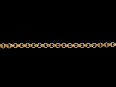 goldenes Kettchen aus Edelstahl mit runden 2,5mm Kettenglied