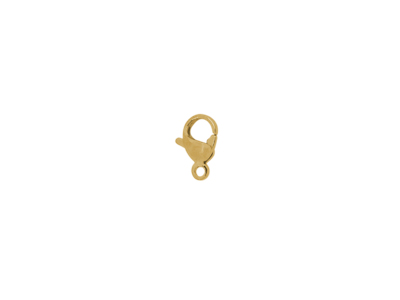 kleine goldene Karabinerschliesse 9mm zum Schmuck basteln