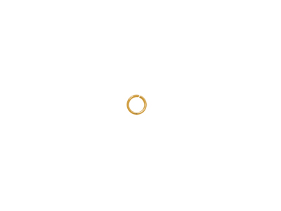 offener Ring Springring 3,5x0,5mm Edelstahl gold