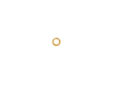goldene winzige offene Ringe aus Edelstahl 3,5x0,7mm