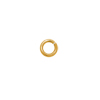 20 Stk. offene Ringe 3,5mm/0,7mm Edelstahl gold