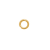 20 Stk. offene Ringe 4mm/0,8mm Edelstahl gold
