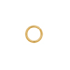 20 Stk. offene Ringe 5mm/0,7mm Edelstahl gold