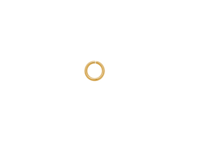 offener Ring Springring 5x0,8mm Edelstahl gold