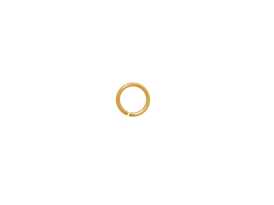 goldene offene Biegeringe aus Edelstahl 5mm, Drahtstärke 0,8