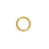 20 Stk. offene Ringe 6mm/0,8mm Edelstahl gold