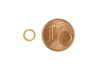 offene Ringe Springringe zum Schmuckmachen 6x0,9mm Edelstahl