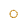 20 Stk. offene Ringe 6mm/1mm Edelstahl gold