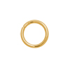 20 Stk. offene Ringe 8mm/1mm Edelstahl gold