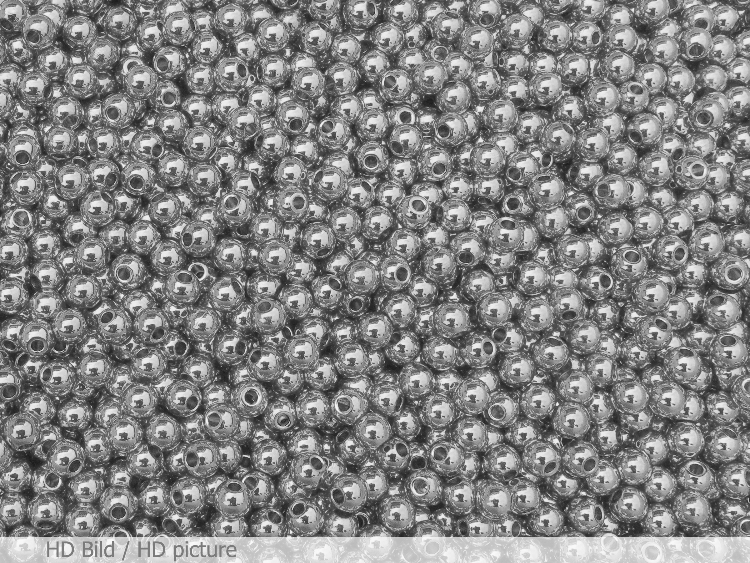rund Edelstahlperlen 4mm Zwischenteile - HD Bild
