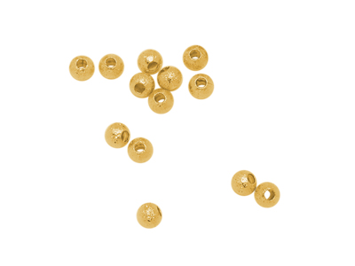 goldene runde 3mm Metallperlen Metallzwischenteile zum Schmu