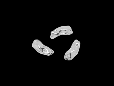unregelmäßige silber Metallzwischenteile für Halsketten und 