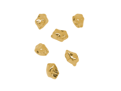 unregelmäßige goldene Metallzwischenteile für Halsketten und