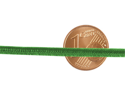grünes Soutache Band, Kordel, Flachband