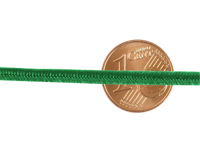 dunkelgrünes Soutache Band, Kordel, Flachband