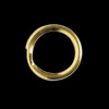 Spaltring 6mm 925 Silber 18K vergoldet (1,8 Kreise)