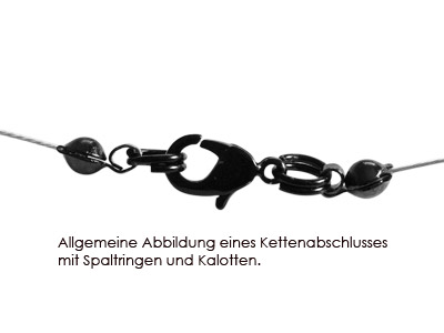 Kettenverschluß mit Spaltringen (allgemeine Abbildung)