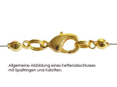 Kettenverschluß mit Spaltringen (allgemeine Abbildung)