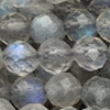 1 Strang (~38,5cm) echter Labradorit Steinperlen, rund facettiert ~3,5mm