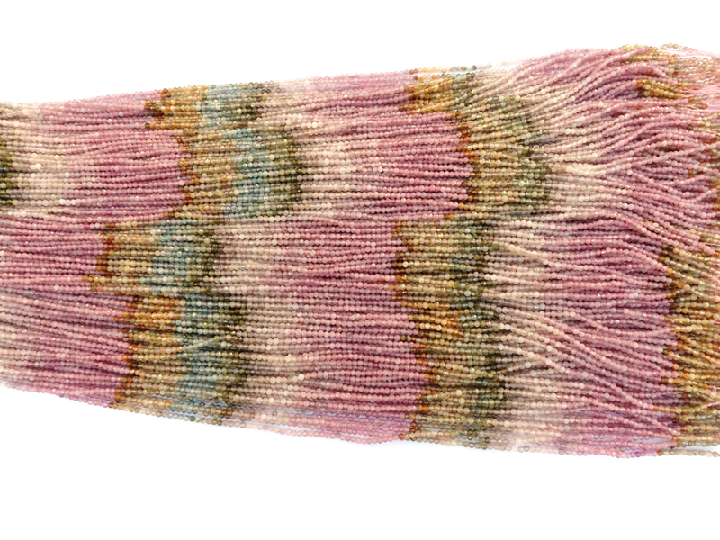 echte, geschliffene 2,3mm Turmalin Steinperlen farblich harm
