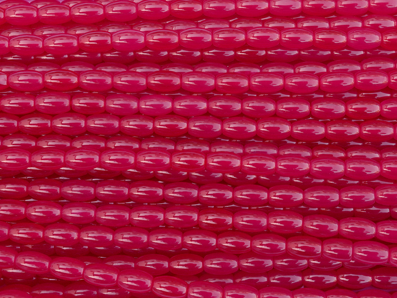 olivenförmige Rubin Steinperlen 5x3mm zum Schmuckmachen