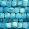 1 Strang (~38,5cm) echter Apatit Steinperlen, kleine Würfel ~2x2mm