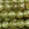 1 Strang (~39cm) echter Olivin Steinperlen, rund facettiert ~2,3mm