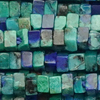 1 Strang (~38cm) echter Chrysokoll Steinperlen, Mini Quader ~1,5x1mm