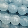 1 Strang (~39cm) echter Aquamarin Steinperlen, rund ~4mm