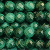 1 Strang (~38,5cm) echter Malachit Steinperlen, rund facettier ~2,4mm