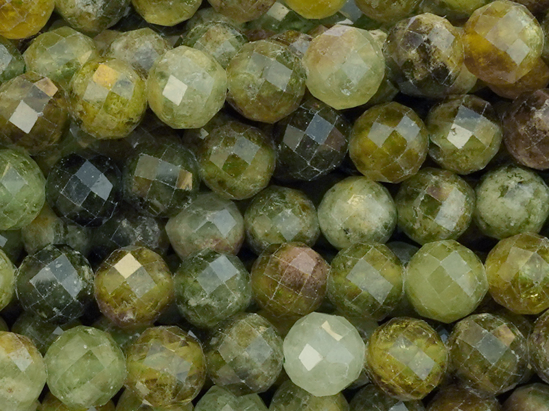 geschliffene Tsavorit Steinperlen 6mm zum Schmuckmachen - Na