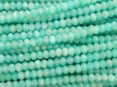 geschliffene Amazonit Steinperlen Rondellen 3x5mm B2B Großha