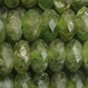 1 Strang (~38cm) echter Diopsid Steinperlen, facettierte Rondellen ~4x2mm