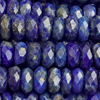 1 Strang (~38,5cm) echter Lapis Lazuli Steinperlen, facettierte Rondellen ~3,1x1,5mm