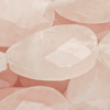 1 Strang (~19,5cm) echter Rosenquarz Steinperlen, Tropfen facettier ~18x13mm
