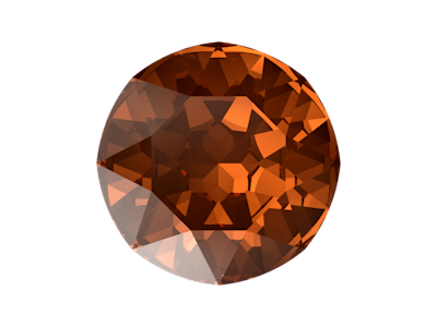 Swarovski Chaton Rivoli 8mm 1088 Smoked Amber