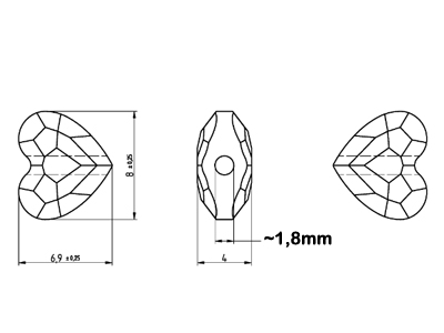 Swarovski Love Bead 5741 Form