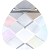 Swarovski Anhänger - Flat Briolette 6012 - 15,4x14mm, Crystal AB
