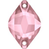 Swarovski Aufnähstein 3211 14x9mm Crystal Antique Pink F