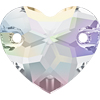 Swarovski Aufnähstein 3259 Herz 16mm Crystal AB F