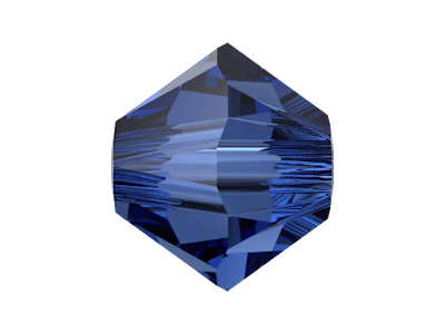 Swarovski Doppelkegel Perlen 5328 4mm Recreated Dark Sapphir