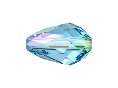 Swarovski Tropfen Perle 5500 9x6mm Farbe AQUAMARINE SHIMMER-