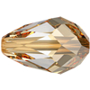 Swarovski Perle 5500, Tropfen 9x6mm, CRYSTAL GOLDEN SHADOW